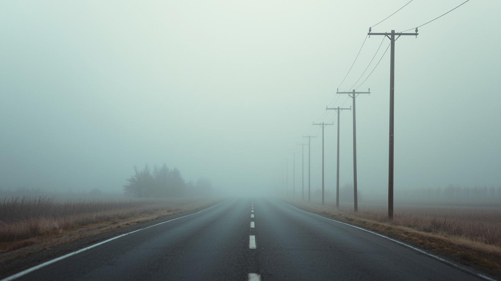 foggy road symbolizing long distance relationship